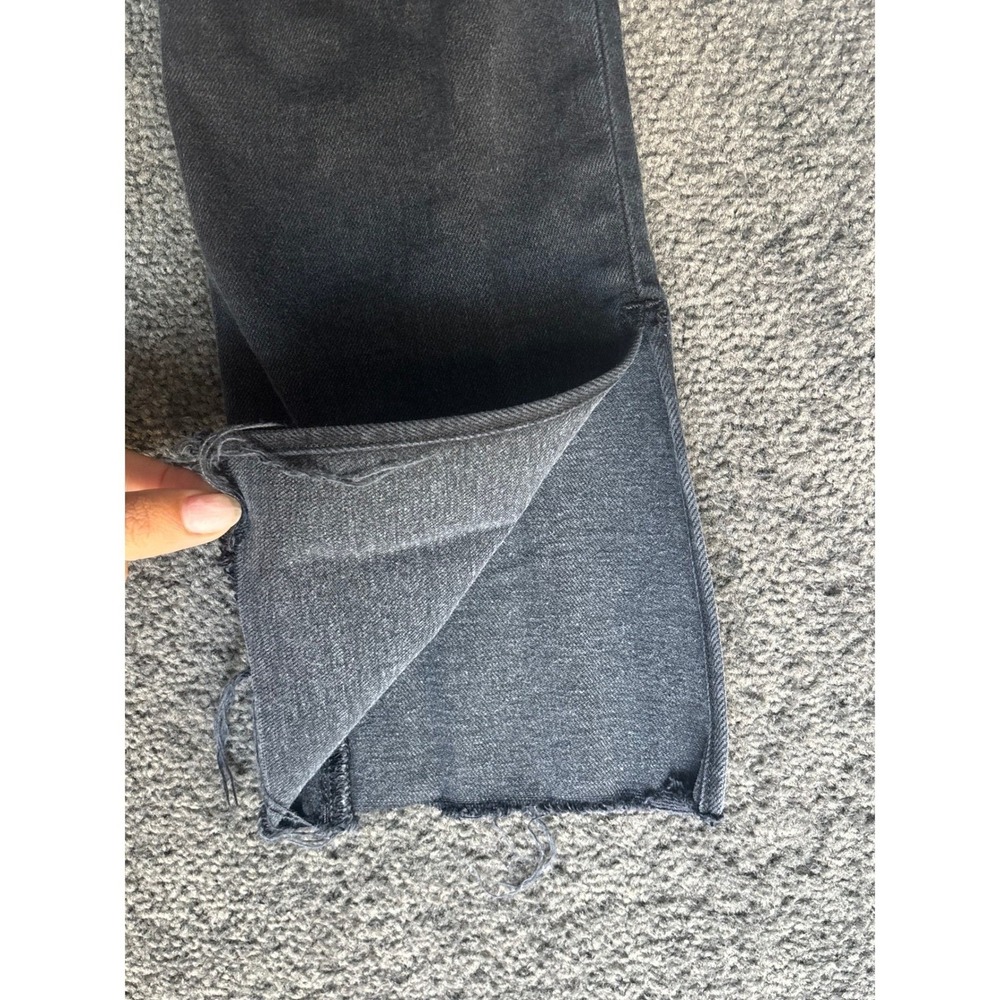 Favorite Daughter The Valentina High Rise Straight Leg Jeans Black Wash Size 25 - Picture 10 of 11